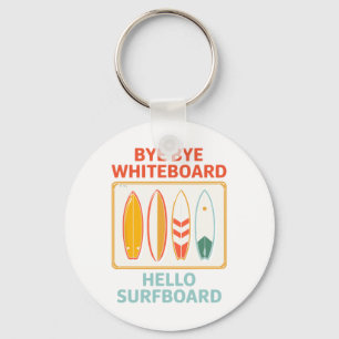 Porte-clés Professeur drôle été surf surfant vacances vacance