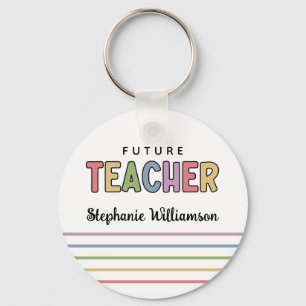 Porte-clés Professeur Futur Personnalisé Cadeaux De Cute Colo