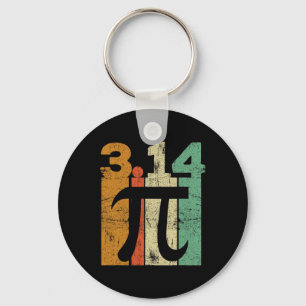 Porte-clés Professeur vintage De Mathématiques Jour Pi 3.14 R