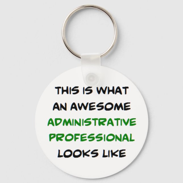 Porte-clés professionnel administratif, génial (Recto)