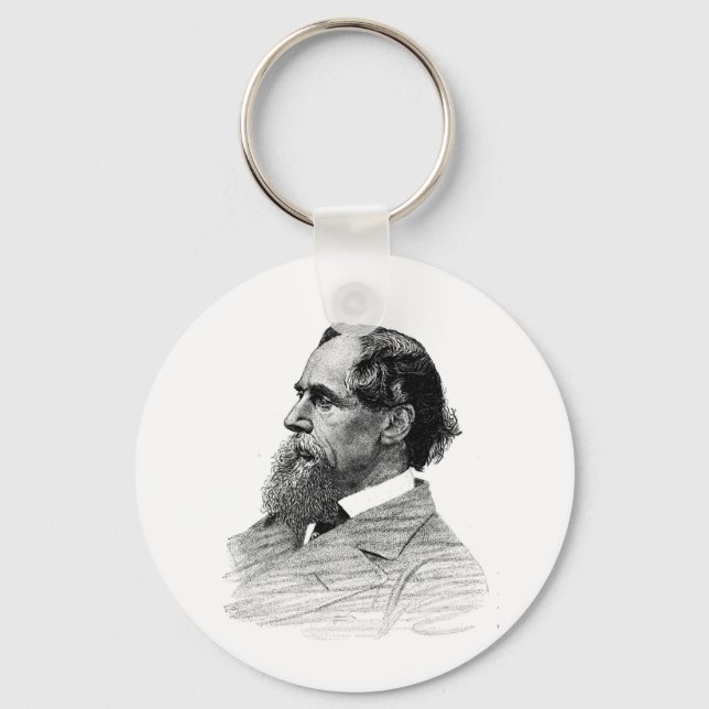 Porte-clés Profil Charles Dickens (Recto)