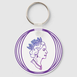Porte-clés Profil de la reine Elizabeth
