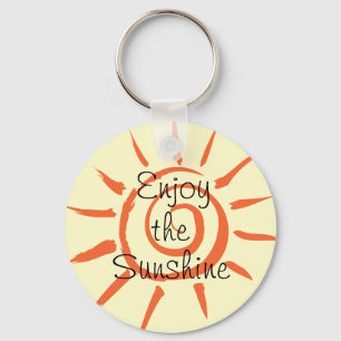 Porte-clés Profitez du Porte - clé Sunshine Button