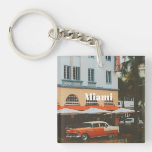 Porte-clés Promenade Océanique de Miami Souvenir de Voyage