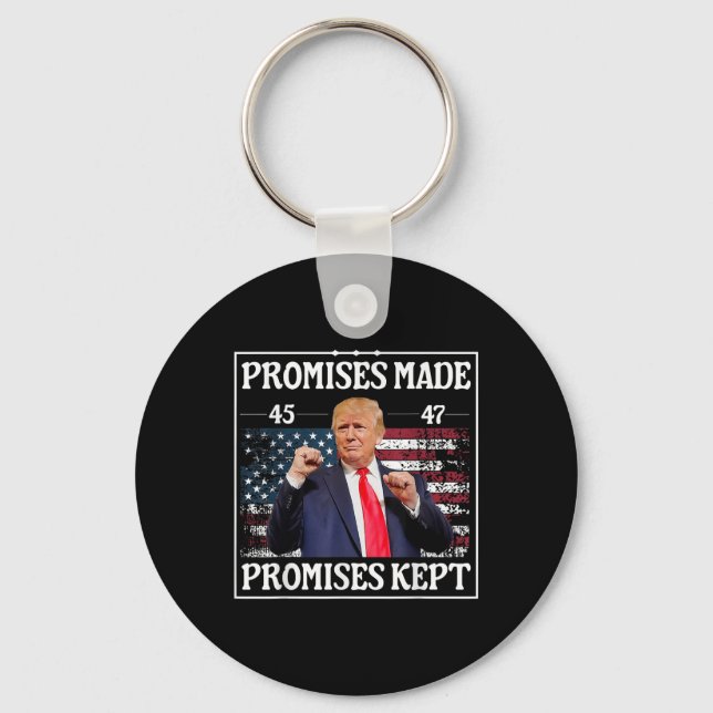 Porte-clés Promesses faites gardées par Trump (Recto)