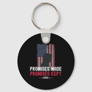 Porte-clés Promesses faites Promesses tenues Pro Trump 2020 a