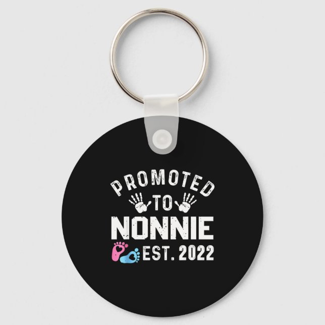 Porte-clés Promoted To Nonnie Est 2022 Funny New Nonnie  (Recto)
