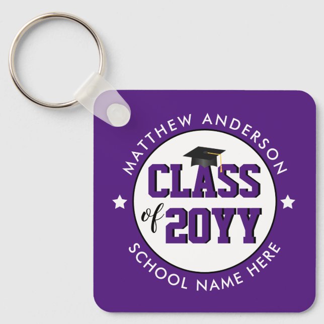 Porte-clés Promotion 2023 Élégante Violette Royale de Remise  (Recto)