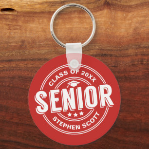 Porte-clés Promotion de diplômé senior personnalisée