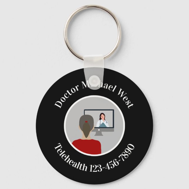 Porte-clés Promotion de la télésanté Médicale (Recto)