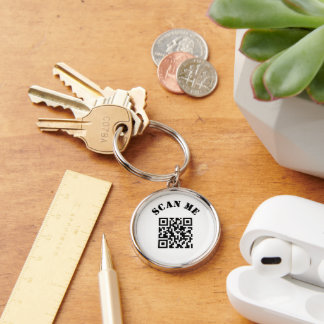 Porte-clés Promotion du code QR d'entreprise personnalisé