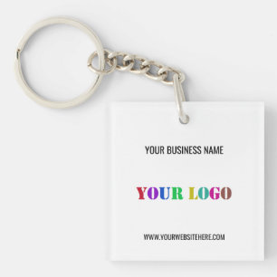 Porte-clés promotionnel avec logo et texte personn