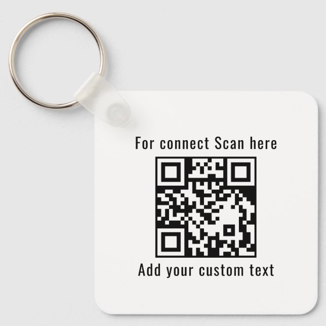 Porte-clés promotionnels avec code QR pour entrepr (Recto)