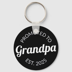 Porte-clés Promu À Grand-Père Est. 2025 I