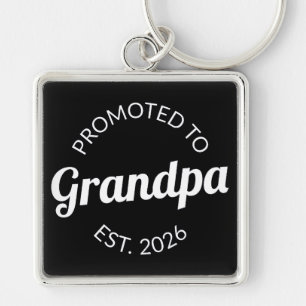 Porte-clés Promu À Grand-Père Est. 2026 I