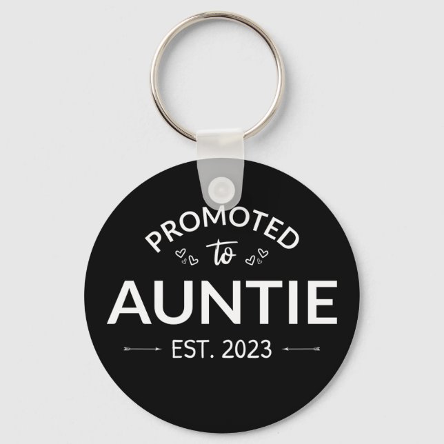 Porte-clés Promu À Tante Est. 2023 II (Recto)