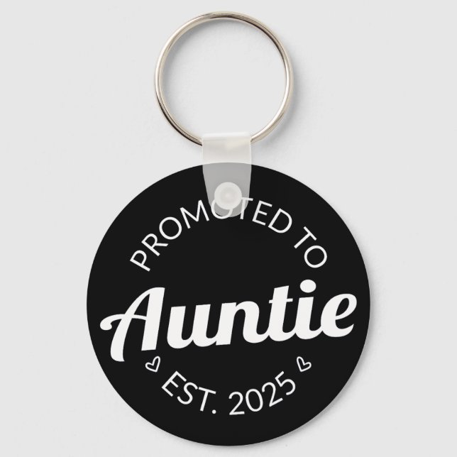Porte-clés Promu À Tante Est. 2025 I (Recto)