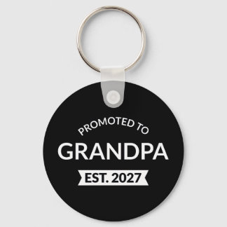 Porte-clés Promu Grand-père Estimé 2027 Nouveau Papa II