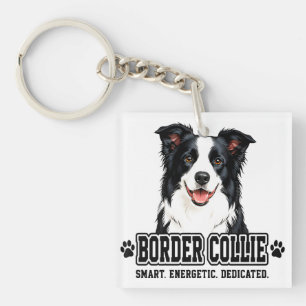 Porte-clés 🐾 Propriétaire de Border Collie 🐾