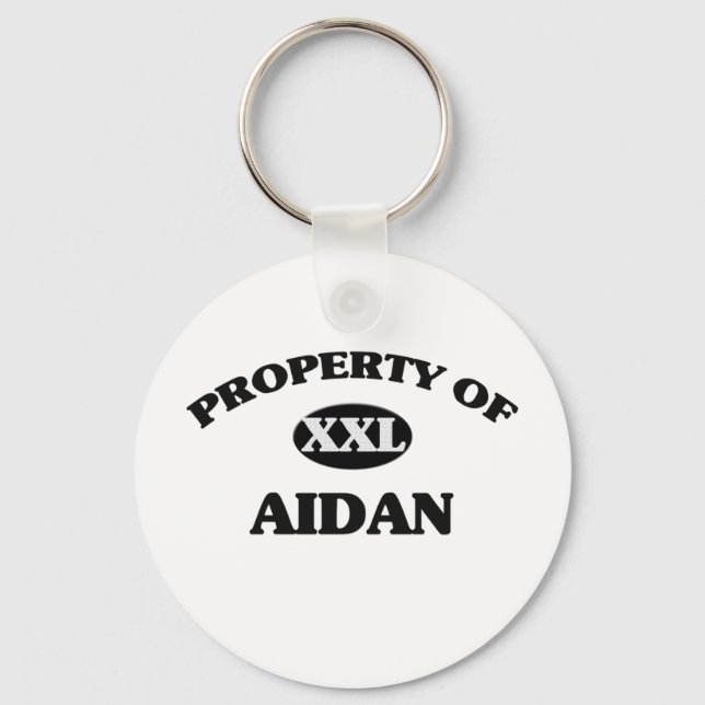 Porte-clés Propriété de AIDAN (Recto)