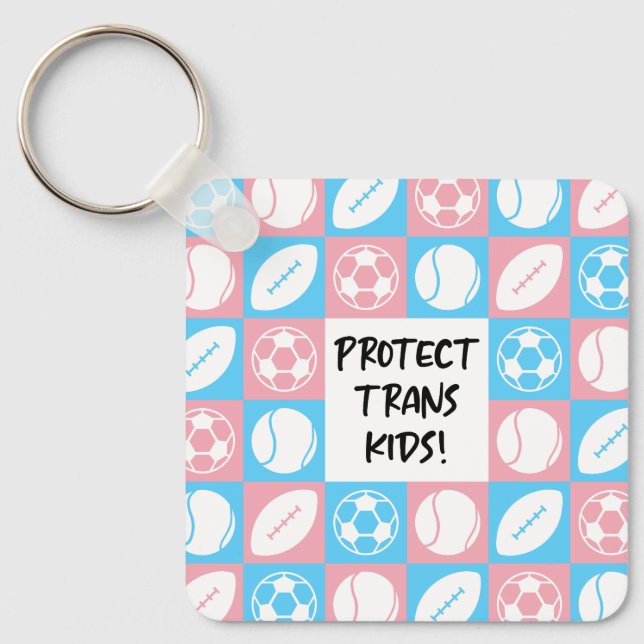 Porte-clés Protéger les athlètes étudiants sportifs Trans-Kid (Recto)