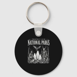 Porte-clés Protéger les parcs nationaux ou hanter le jardin a