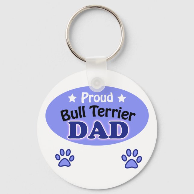 Porte-clés Proud Bull Terrier Papa (Recto)
