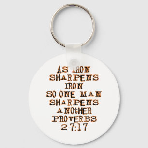 Porte-clés Proverbes 27:17