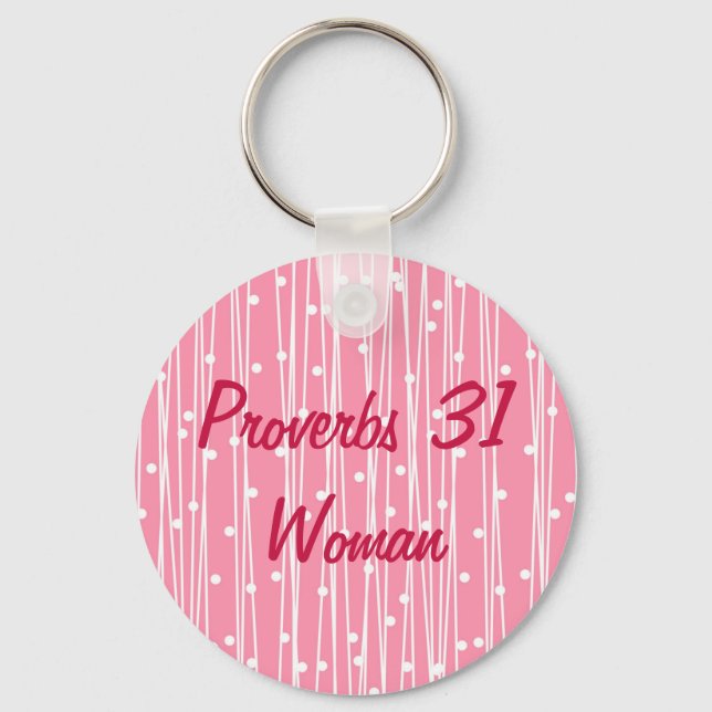 Porte-clés Proverbes Inspirationnels 31 Femme (Recto)
