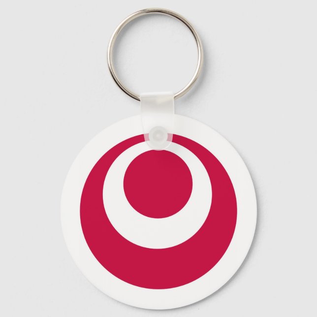 Porte-clés province du japon préfecture de drapeau okinawa (Recto)
