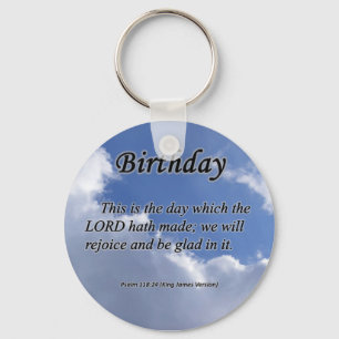Porte-clés Psaume 118-24 d'anniversaire