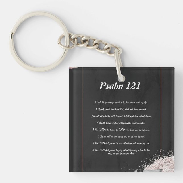 Porte-clés Psaume 121 porte - clé (Devant)