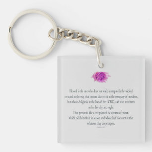Porte-clés Psaume 1, Flower