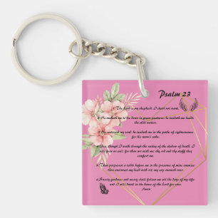 Porte-clés Psaume 23    porte - clé