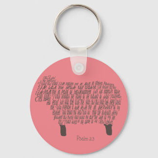 Porte-clés Psaume 23 Verse de la Bible