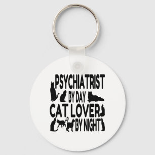 Porte-clés Psychiatre Amoureux des chats