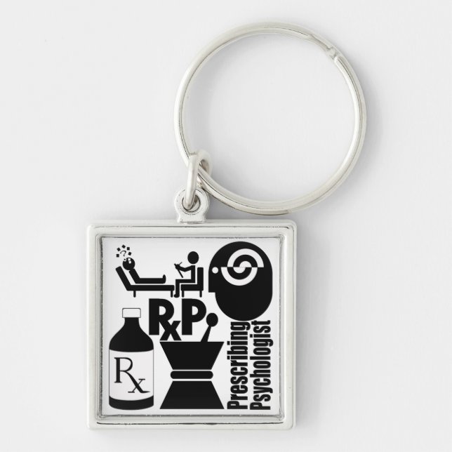 Porte-clés Psychologue de prescription de LOGO de RxP (Devant)