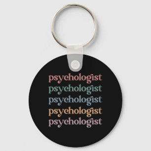 Porte-clés Psychologue Rétro Psychologie Étudiant Diplôme