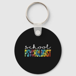 Porte-clés Psychologue Scolaire Tie Dye Jour d'Appréciation C
