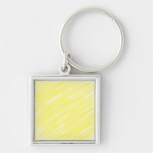 Porte-clés publicité jaune pastel personnalisée couleur unie