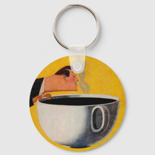 Porte-clés Publicité vintage sur le café