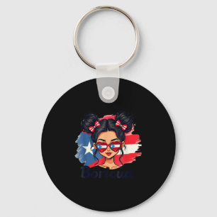 Porte-clés Puerto Rico Patrimoine hispanique Chignon désordon