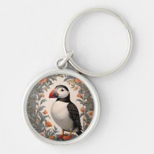 Porte-clés Puffin Atlantique élégant William Morris inspiré