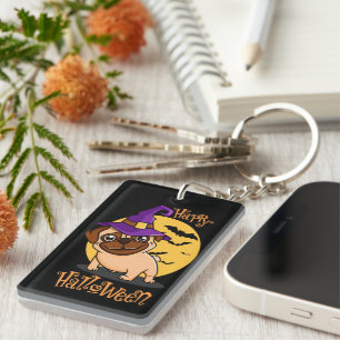 Porte-clés Pug Halloween