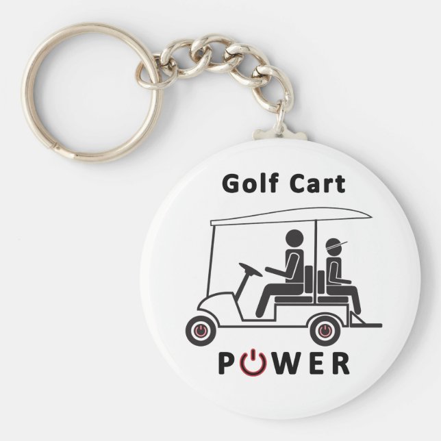 Porte-clés Puissance du chariot de golf (Devant)