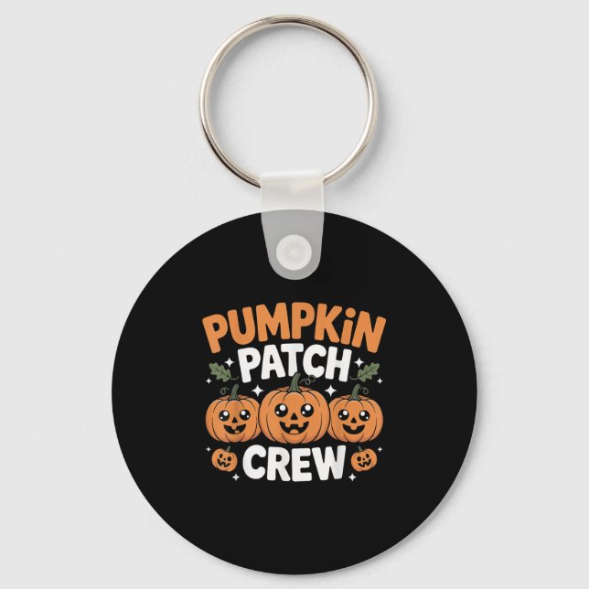 Porte-clés Pumpkin Patch Crew Matching Family Fall Autumn  (Recto)
