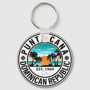 Porte-clés Punta Cana République Dominicaine Famille Souvenir