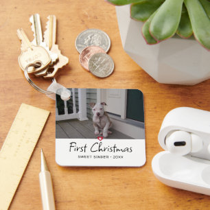 Porte-clés Puppies photo de Noël