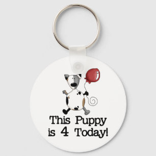Porte-clés Puppy est 4 Tshirts et cadeaux d'anniversaire
