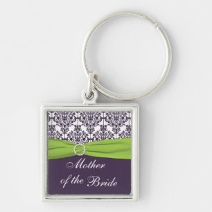 Porte-clés Purple and Green Mother of the Bride Keychain